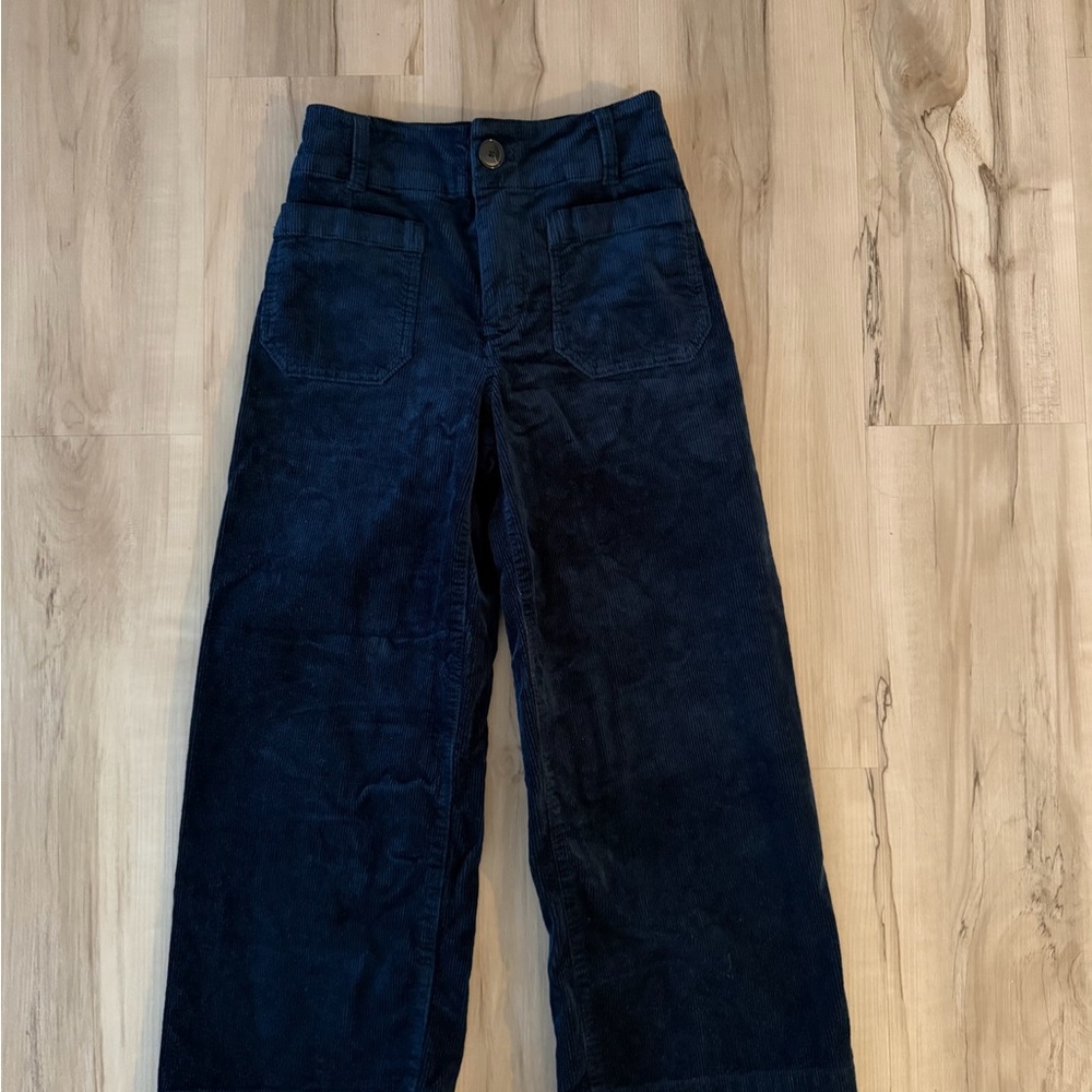 Anthropologie Kids Dark Blue Corduroy Trousers